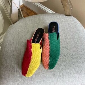 Charlotte Stone Mae Mules New Size 6